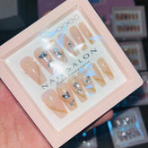 Salon Look Stylish Artifical Nails With Free Stickers(12 Pcs)